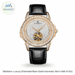 Automatic Sapphire Crystal Men’s Watch with Zircon Bezel - MA1502